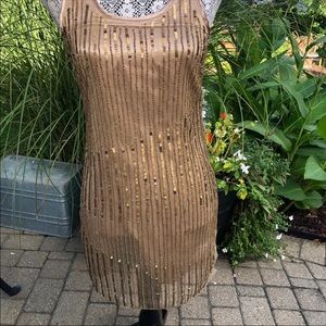 Romeo & Juliette Couture sequence holiday dress Sz S